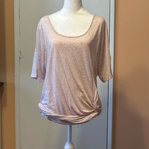 18/20 Lane Bryant Pink Gathered Shirt